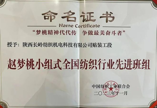2023中国纺织工业两项全国荣誉称号花落长岭纺电公司(图3) 2023中国纺织工业两项全国荣誉称号花落长岭纺电公司(图3)